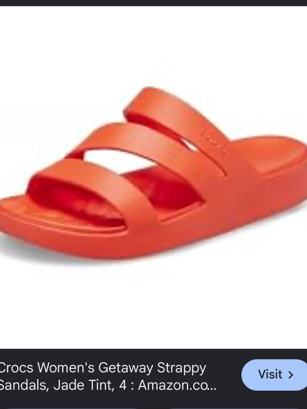 Crocs womens getaway strappy sandals in Jade tint womens 8